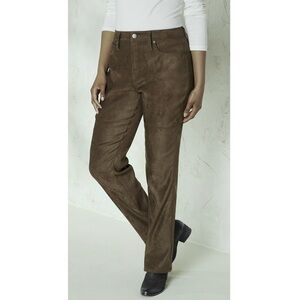 Cynthia Rowley Faux Suede Brown Pants